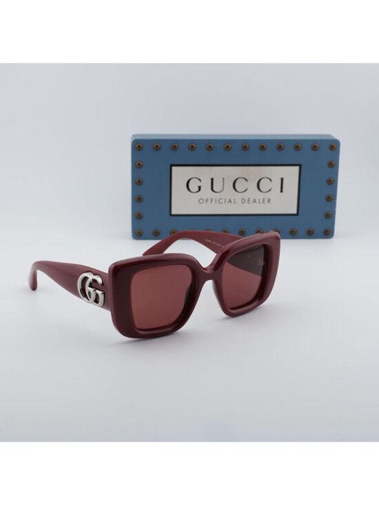 Gucci GG1975S 005 Square Sunglasses – Burgundy main image 4